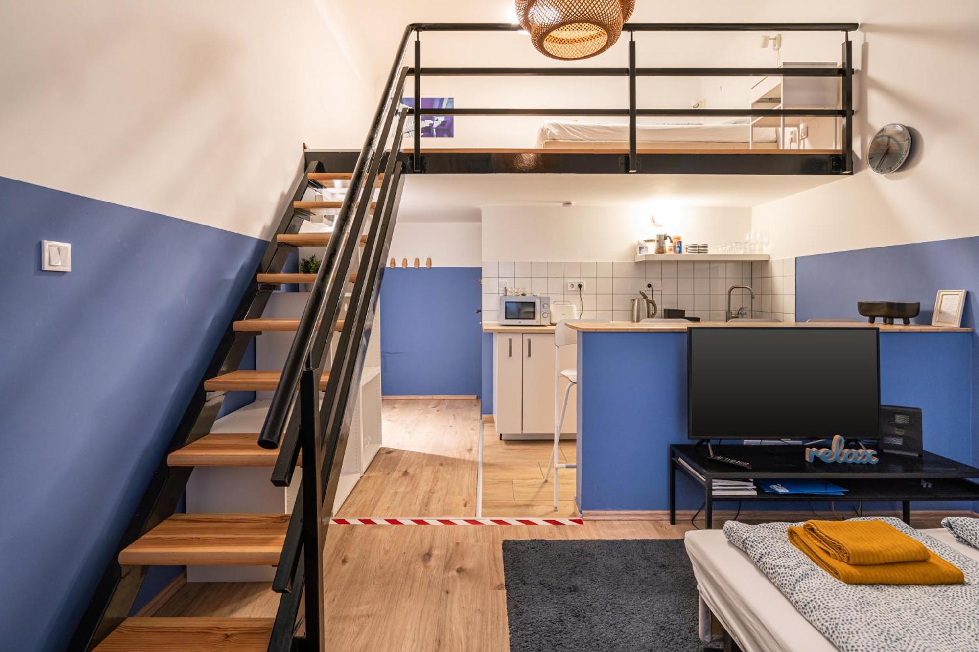 Cosy Studio In Central Party District W41 Blue Budapest Eksteriør bilde