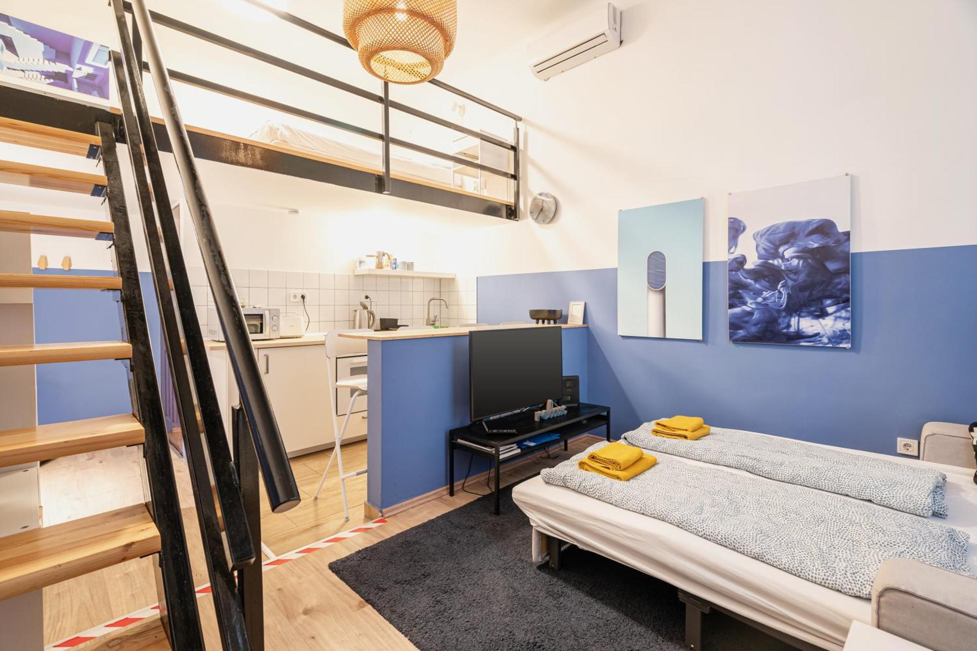 Cosy Studio In Central Party District W41 Blue Budapest Eksteriør bilde